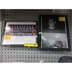 2 Framed hockey pictures
