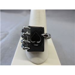 Gentlemen's " Ace of Spades" Poker ring