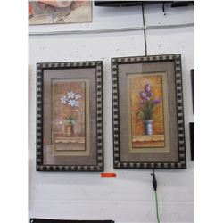 2 Framed still life prints