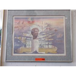 David Romeril pencil signed print