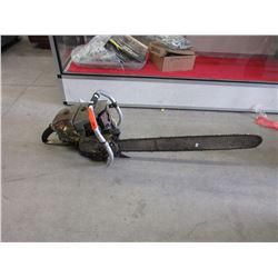 Used heavy duty gas powered chainsaw