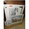 Image 1 : 9 Unframed matted prints