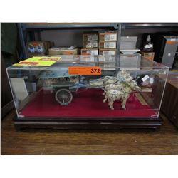 Scale model Qin Dynasty bronze chariot