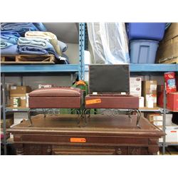2 Used storage foot stools