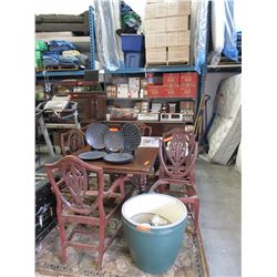 9 Piece Oak Refectory dining suite - circa 1920
