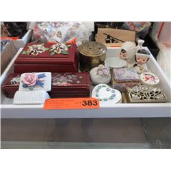 Collection of trinket boxes