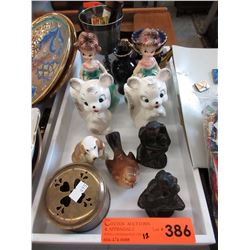 12 Collectible figurines & trinket boxes