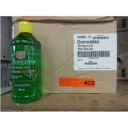 Case of Aloe Vera gel