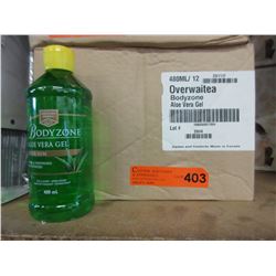 Case of Aloe Vera gel