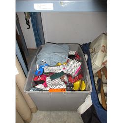 Tote of new dollar store goods