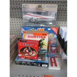 6 New tin figures & models