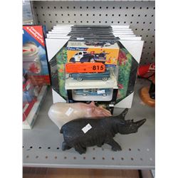 Stone carvings, toy cars & children's art