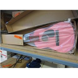 New child size acoustic guitar - pink