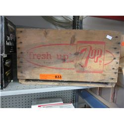 Vintage wood 7Up crate