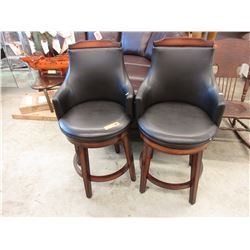 2 New swivel chairs with solid backs