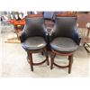 Image 1 : 2 New swivel chairs with solid backs
