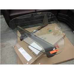 New - Contemporary glass top coffee table