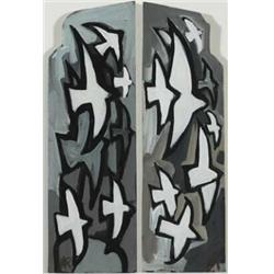 Markey Robinson (1918-1999), EAST OF THE SUN, WEST OF THE MOON (A PAIR), each signed with ini...