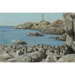Keith Shackleton (b.1923), ARDNAMURCHAN POINT, signed and dated [1978] lower right, oil on...
