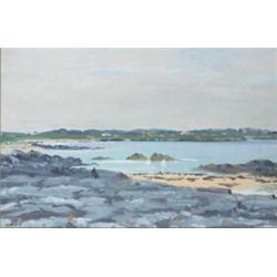 Maurice MacGonigal PPRHA (1900-1979), EARLY MORNING, MANNIN BAY, signed lower left, oil on...