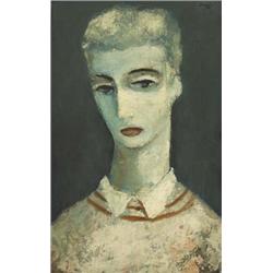 Daniel O’Neill (1920-1974), PALE YOUTH, signed upper right; inscribed label on reverse, oil...