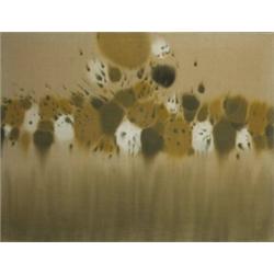 Patrick Scott HRHA (b.1921), LAKESIDE, signed and dated [1963] lower right, tempera on unpr...