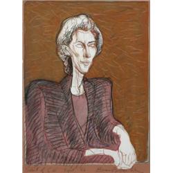 Brian Bourke HRHA (b.1936), PORTRAIT OF C.W., signed lower right; inscribed and dated [Septem...