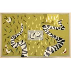 Louis le Brocquy HRHA (b.1916), EDEN, signed on label sewn on reverse, wool tapestry, woven...
