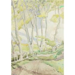 Harry Kernoff RHA (1900-1974), TREES, POULAPHOUCA, COUNTY DUBLIN, signed and dated [1932] low...