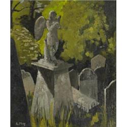 Letitia Marion Hamilton RHA (1878-1964), COUNTRY CHURCHYARD, signed with initials lower left;...