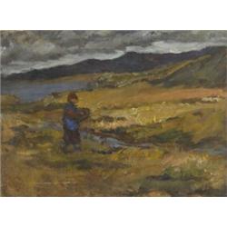 Estella Frances Solomons HRHA (1882-1968), BRINGING HOME THE TURF, oil on canvas, 38 by 51c...
