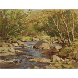 Maurice Canning Wilks RUA ARHA (1910-1984), EARLY SPRING, GLENDUN, COUNTY ANTRIM, signed lowe...