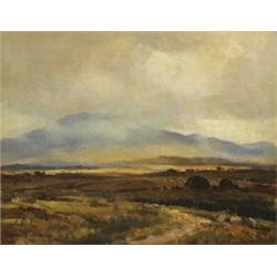 Maurice Canning Wilks RUA ARHA (1910-1984), MISTY DAY NEAR ROUNDSTONE, CONNEMARA, signed lowe...
