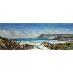 Norman J. McCaig (1929-2001), FAIRHEAD, COUNTY ANTRIM, signed lower left, oil on board, 3...