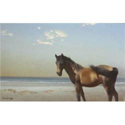 Patrick Hennessy RHA (1915-1980), EBB TIDE, signed lower left; original exhibition label on r...