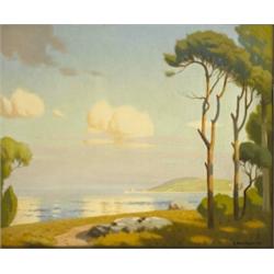 Nassau Blair Browne RHA (1867-1940), COASTAL LANDSCAPE, signed lower right, oil on canvas...