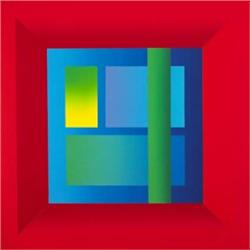 Francis Tansey (b.1959), COMPLEMENTARIES IN RED, signed, inscribed and dated [May 1989] on re...