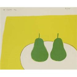 William Scott OBE RA (1913-1989), GREEN PEARS, signed and dated [1974] upper left; inscribed...