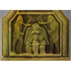 Roddy Moynihan (b.1966), CARVED HIGH CROSS, MONASTERBOICE, COUNTY LOUTH, signed and dated [20...