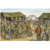 Gladys Maccabe HRUA ROI FRSA (b.1918), FRUIT AND VEGETABLE STALL, OUTDOOR MARKET, signed lowe...