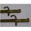 Image 1 : A PAIR OF BAYONETS, late 19th Century, brass grips, length 70cm (2)  40-60...