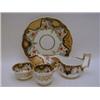 Image 1 : A SERIES OF DAVENPORT TEA WARES, mid 19th Century, burnished gilding reserving blue scrollwork an...