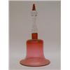 Image 1 : A RUBY GLASS ORNAMENTAL BELL, clear handle, height 26cm  30-40...