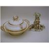 Image 1 : A PARIS PORCELAIN FIGURE GROUP, 19th Century, semi-clothed maiden seated on a crocodile, height 1...