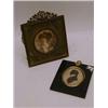 Image 1 : AN OVAL PORTRAIT SILHOUETTE, c.1830, young man, bronzed detail, and a facsimilie Lady Belty Foste...