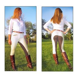 _NEW!_ Plaid Full Seat Riding Ladies Breeches [C2056] FREE S&H