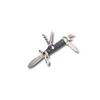 Image 1 : !NEW! Camp Knife, Black Derlin Handle, Plain, 2 Blades UPC Code: 788857018651