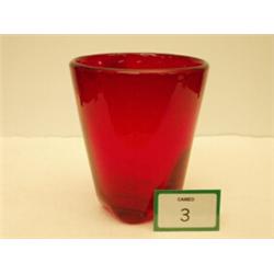 Whitefriars bubble vase, 7" high…