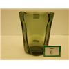 Image 1 : Whitefriars optic ribbed emerald vase…