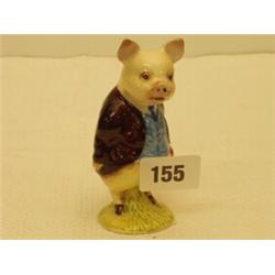Beswick Beatrix Potter figure 'Pigling Bland' with purple jacket…
